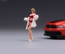 Load image into Gallery viewer, 1:64 Painted Figure Model Miniature Resin Diorama Sand Bikini Fur Beauty Lady