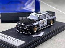 Load image into Gallery viewer, SW 1:64 Black Police E30 M3 Widebody Sports Model Diecast Metal Car New Collection