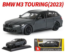 Load image into Gallery viewer, Bburago 1:24 Black 2023 M3 Touring Sports Open Model Diecast Metal Car New Collection