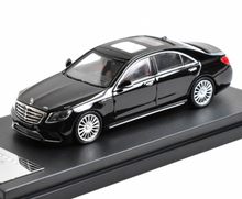 Load image into Gallery viewer, Glory 1:64 Black S65 AMG W222 Sedan Sports Model Diecast Metal Car New Collection