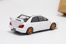 Load image into Gallery viewer, 1:64 Furuya White Impreza WRX STI VIII 8 Sedan Model Diecast Metal Car New Collection