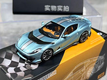 Load image into Gallery viewer, TOC 1:64 Ice Blue 812C Coupe Racing Sports Model Diecast Metal Car New Collection