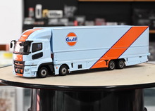 Load image into Gallery viewer, Tarmac 1:64 Fuso Blue Gulf Racing Truck Model Diecast Metal Car New Collection