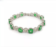 Load image into Gallery viewer, Nature Jade Beaded Bracelet Jewelry Blessing Lucky Fortune Gift For Her Green r