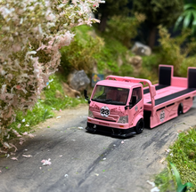 Load image into Gallery viewer, CC 1:64 Pink H300 #23 Custom Tow Flatbed Truck Model Diecast Metal Car New Collection
