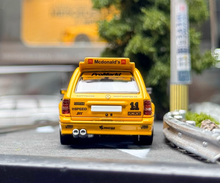 Load image into Gallery viewer, Mortal 1:64 Yellow Taxi S124 MODEII EVO2 Sport Wagon Model Diecast Metal Car