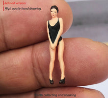 Load image into Gallery viewer, 1:64 Painted Figure Mini Model Miniature Resin Diorama Sand Sexy Girl Lady
