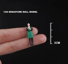 Load image into Gallery viewer, 1:64 Painted Figure Mini Model Miniature Car Scenes Resin Toy Store Sales Girl
