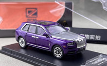 Load image into Gallery viewer, DCM 1:64 Purple Silver Hood Cullinan Luxury SUV Model Diecast Metal Car New Collection