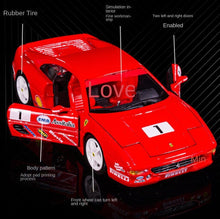 Load image into Gallery viewer, Bburago 1:24 Red F355 Challenge Racing Sports Model Toy Diecast Metal Car BN