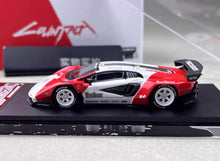 Load image into Gallery viewer, PSC 1:64 White Red LP800-4 Racing Sports Model Diecast Metal Car BN