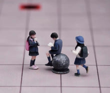 Load image into Gallery viewer, 1:64 Painted Figure Model Miniature Resin Diorama Toy Sand Uniform Student Kids