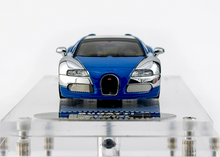 Load image into Gallery viewer, Mortal 1:64 Plating Silver Blue Veyron SS Sports Model Diecast Metal Car New Collection