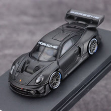 Load image into Gallery viewer, HKM 1:64 Black Carbon 911 GT3 R 992 Rennsport Sports Model Diecast Metal Car