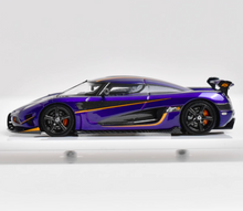 Load image into Gallery viewer, XKE 1:64 Blue Purple Agera RS Super Racing Sports Model Diecast Resin Car New