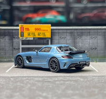 Load image into Gallery viewer, Tarmac 1:64 Ice Blue Benz SLS AMG Coupe Sports Model Diecast Metal Car BN