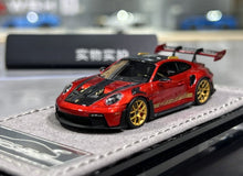 Load image into Gallery viewer, HH 1:64 Red 992.1 GT3 RS Sports Model Diecast Resin Car New Collection