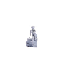 Load image into Gallery viewer, 1:64 Painted Unpainted Figure Model Miniature Resin Diorama Girl Sitting On Box New