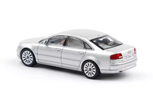 Load image into Gallery viewer, XCARTOY 1:64 Silver A8 D3 Luxury Sedan Sports Model Diecast Metal Car New Collection