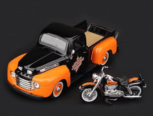 Load image into Gallery viewer, Maisto 1:241958 FLH Duo Glide 1948 F1 Pickup Truck Motorcycle Model Toy Metal