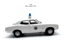 Load image into Gallery viewer, 1:76 White Ford Cortina MKIII Sedan Police Model Diecast Metal Car BN