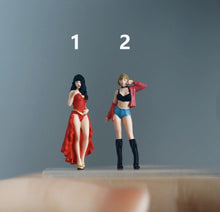 Load image into Gallery viewer, 1:64 Painted Figure Model Miniature Resin Diorama Sand Sexy Girl Lady Hot Woman