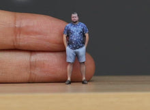Load image into Gallery viewer, 1:64 Painted Figure Model Miniature Resin Diorama Sand Fat Man Standing Posture