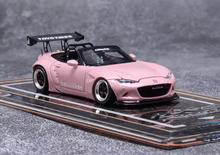 Load image into Gallery viewer, YM 1:64 Pink Miata MX5 Pandem Roadster Convertible Model Diecast Resin Car New