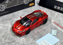 Load image into Gallery viewer, TOC 1:64 Red Black Rims 458 Speciale Sports Model Diecast Metal Car New Collection