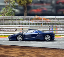 Load image into Gallery viewer, King 1:64 Blue ENZO Racing Sports Open Model Diecast Metal Car New Collection