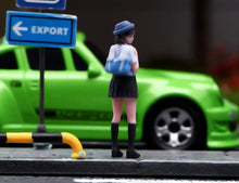 Load image into Gallery viewer, 1:64 Painted Figure Model Miniature Resin Diorama Toy Sand Uniform Pretty Girl