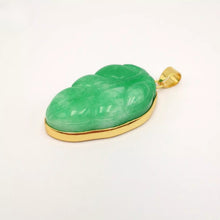 Load image into Gallery viewer, Nature Jade Leaf Fortune Pendant Necklace Gift Jewelry charm Blessing Lucky