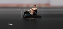 Load image into Gallery viewer, 1:64 Painted Figure Model Miniature Resin Diorama Sand Gym Rowing Machine Man New