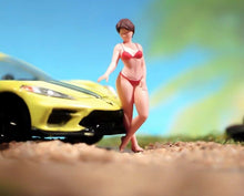 Load image into Gallery viewer, 1:64 Painted Figure Model Miniature Resin Diorama Sand Sexy Girl Lady Bikini Toy
