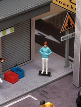 Load image into Gallery viewer, 1:64 Painted Figure Mini Model Miniature Car Scenes Resin Toy Balanced Car Girl