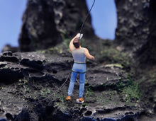 Load image into Gallery viewer, 1:64 Painted Figure Model Miniature Resin Diorama Sand Hiker Climber Backpacker New Collection