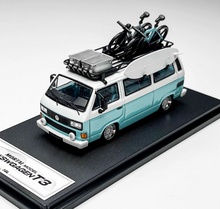Load image into Gallery viewer, Mortal 1:64 Blue VW T3 Multi Mini Van Camper Sport Model Diecast Metal Car New Collection