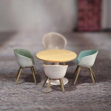 Load image into Gallery viewer, 1:64 Painted Figure Model Miniature Resin Diorama Sand Funiture Table Chair Set