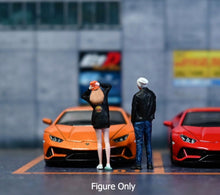 Load image into Gallery viewer, 1:64 Painted Figure Miniature Mini Resin Model Diorama Scene street girl boy set