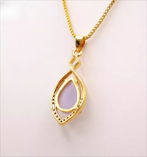 Load image into Gallery viewer, Nature Jade Water Drop Pendant Necklace Gift Jewelry charm Blessing Lucky New