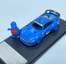Load image into Gallery viewer, MC 1:64 Blue Dinosaur RWB 993 Figure Sports Model Diecast Metal Car Box New Collection