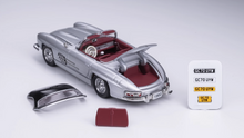 Load image into Gallery viewer, GFCC 1:64 Silver Soft Top 1960 300SL Roadster Sports Model Diecast Metal Car
