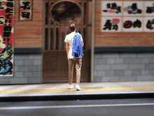 Load image into Gallery viewer, 1:64 Painted Unpainted Figure Model Miniature Resin Diorama Sand White Tee Man