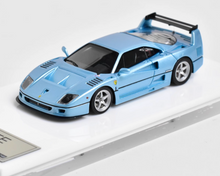 Load image into Gallery viewer, DMH 1:64 Ice Blue 1995 F40 GTE Racing Sports Model Diecast Resin Car New Collection