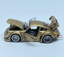 Load image into Gallery viewer, TPC 1:64 Gold RWB 930 Widebody Sport Full Open Model Diecast Metal Car Box New Collection