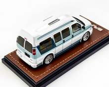 Load image into Gallery viewer, GOC 1:64 White Green GMC Savana Cutaway Van MPV Model Diecast Metal Car New Collection