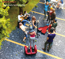 Load image into Gallery viewer, 1:64 Painted Figure Mini Model Miniature Resin Diorama Guitar Singer Artist Toy