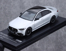 Load image into Gallery viewer, AR 1:64 Silver Benz AMG S63 E Performance Sports Model Diecast Metal Car New Collection