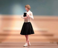 Load image into Gallery viewer, 1:64 Painted Figure Model Miniature Resin Diorama Sand Lady GIrl Student Teacher