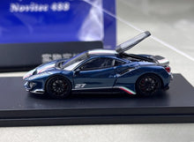 Load image into Gallery viewer, SH 1:64 Blue 488 Pista Novitec #27 Sports Model Diecast Metal Car New Collection